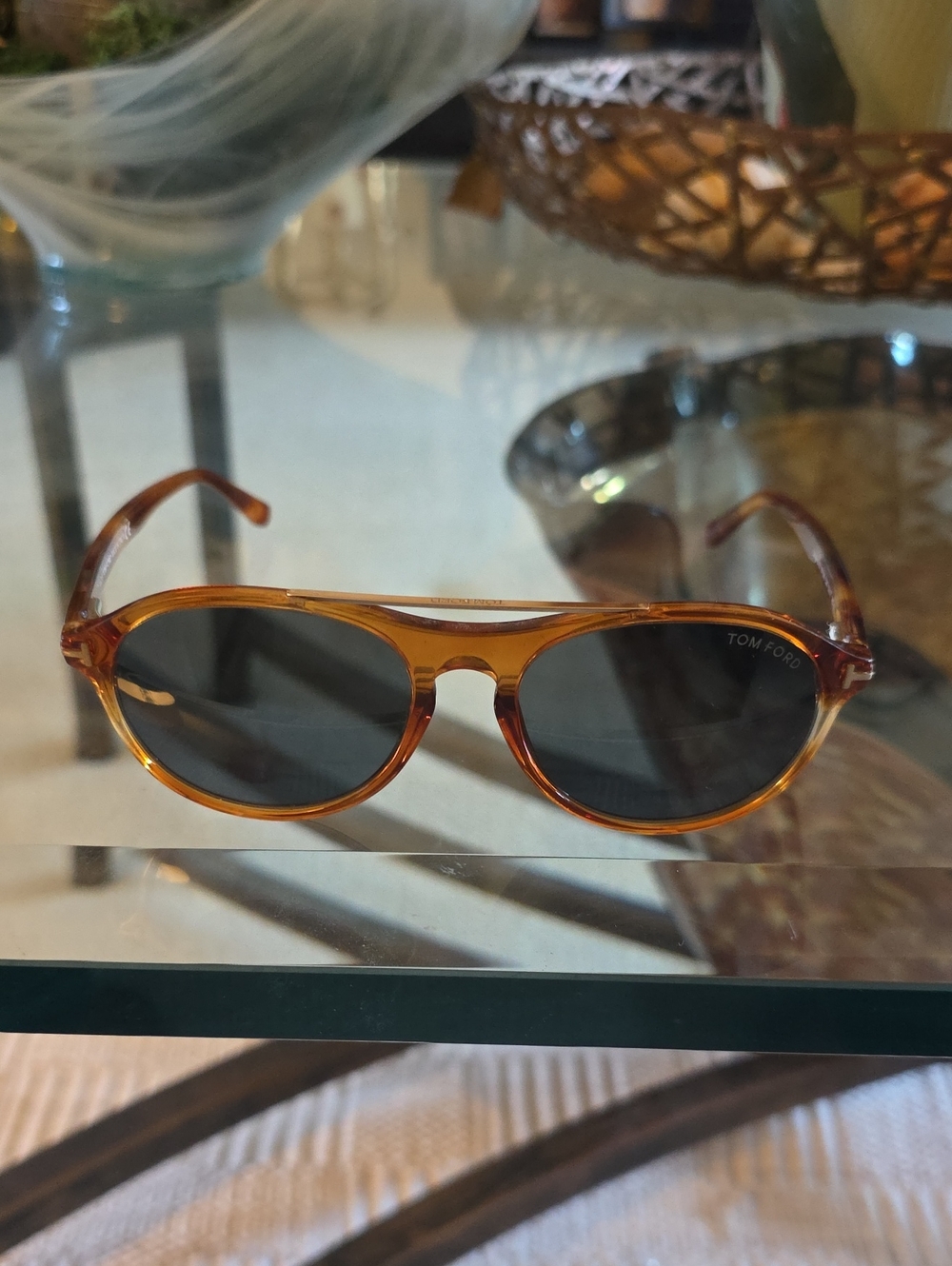 Tom Ford Cameron Unisex Brown Round
